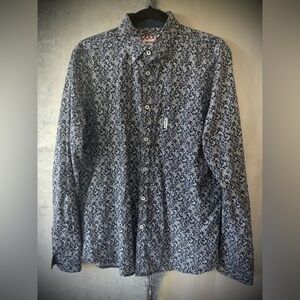 Ben Sherman Paisley Button Down Shirt, L